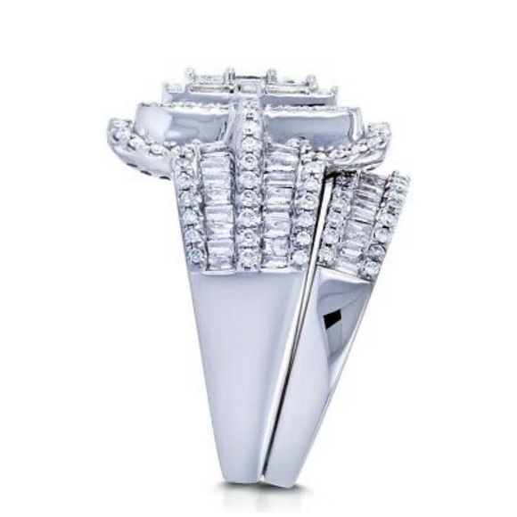 NWT 925 Sterling Silver Engagement Rings set - Picture 4 of 7